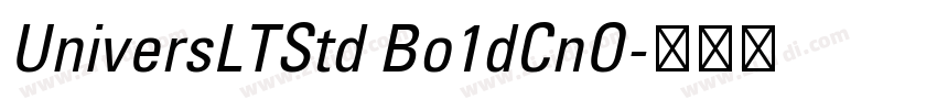 UniversLTStd Bo1dCnO字体转换